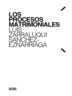 cover image of Los procesos matrimoniales